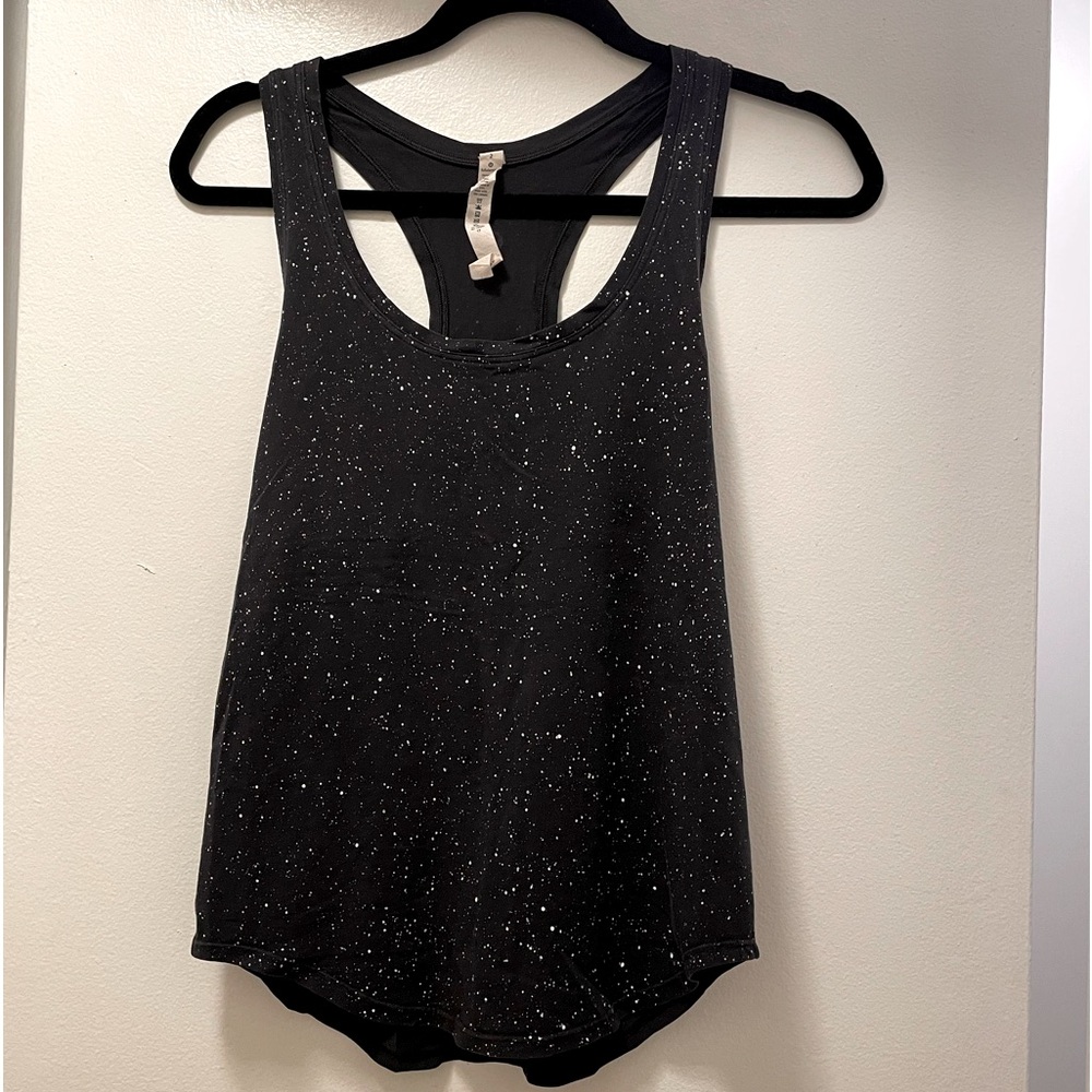 Lululemon Racerback Tank - Black with white speckles